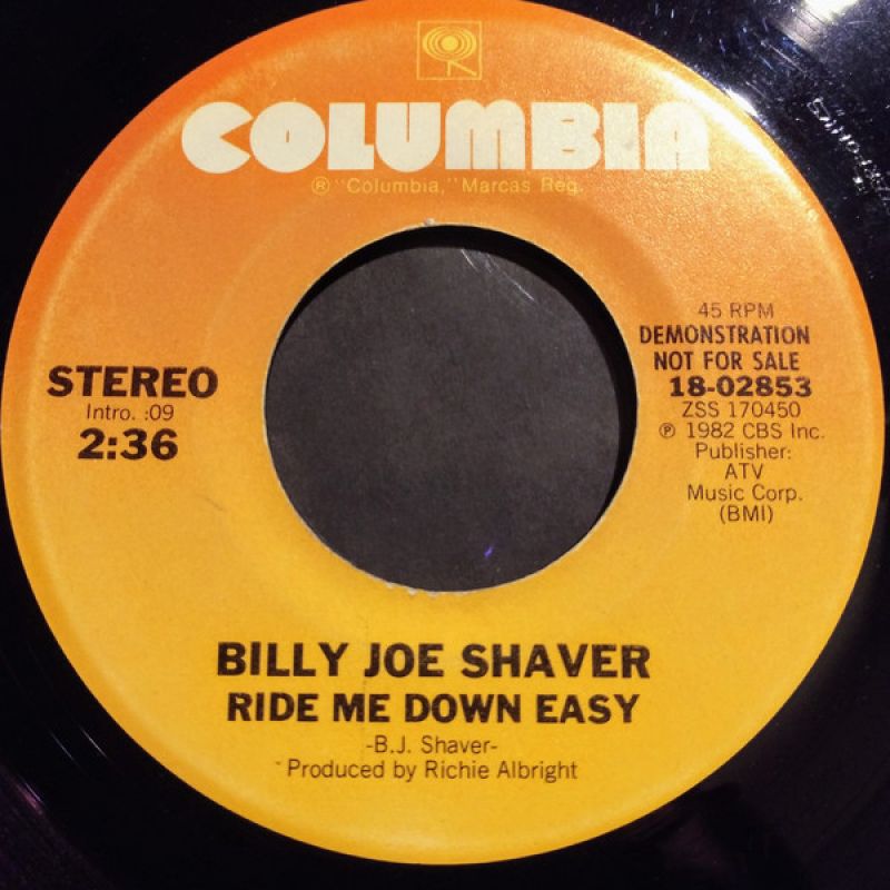 Billy Joe Shaver Ride Me Down Easy [1982] hitparade.ch